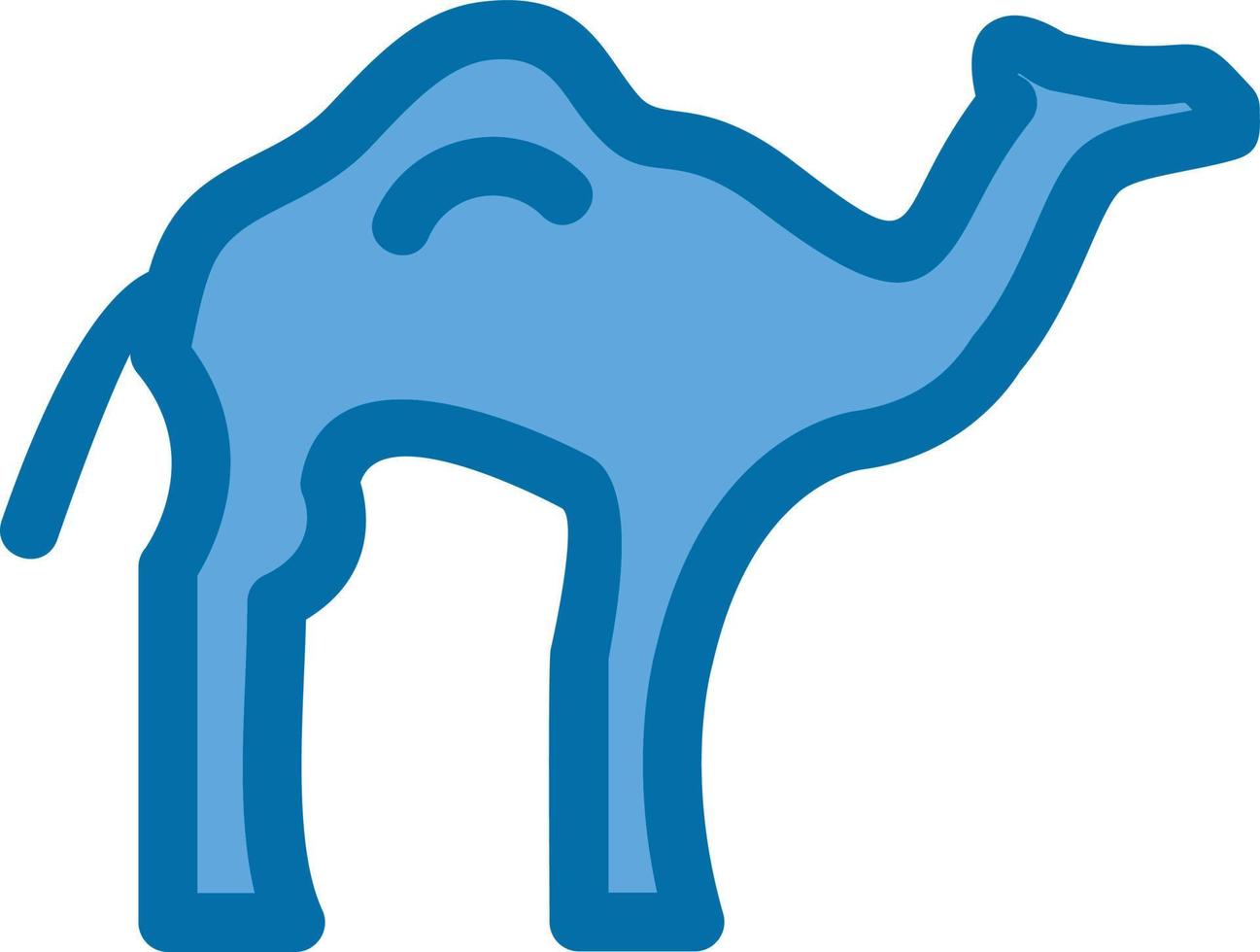 Kamel gefülltes Symbol vektor