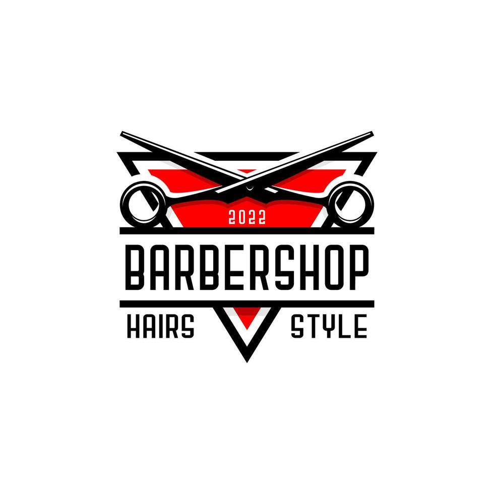 Barbershop logotyp vektor