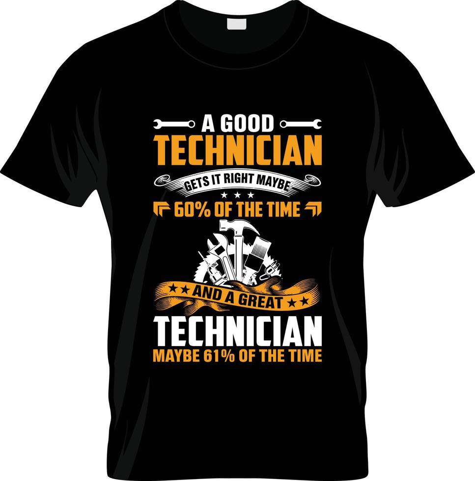 tekniker t-shirt design, tekniker t-shirt slogan och kläder design, tekniker typografi, tekniker vektor, tekniker illustration vektor