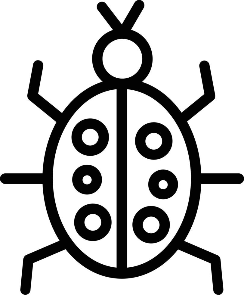 Bug-Vektor-Icon-Design vektor