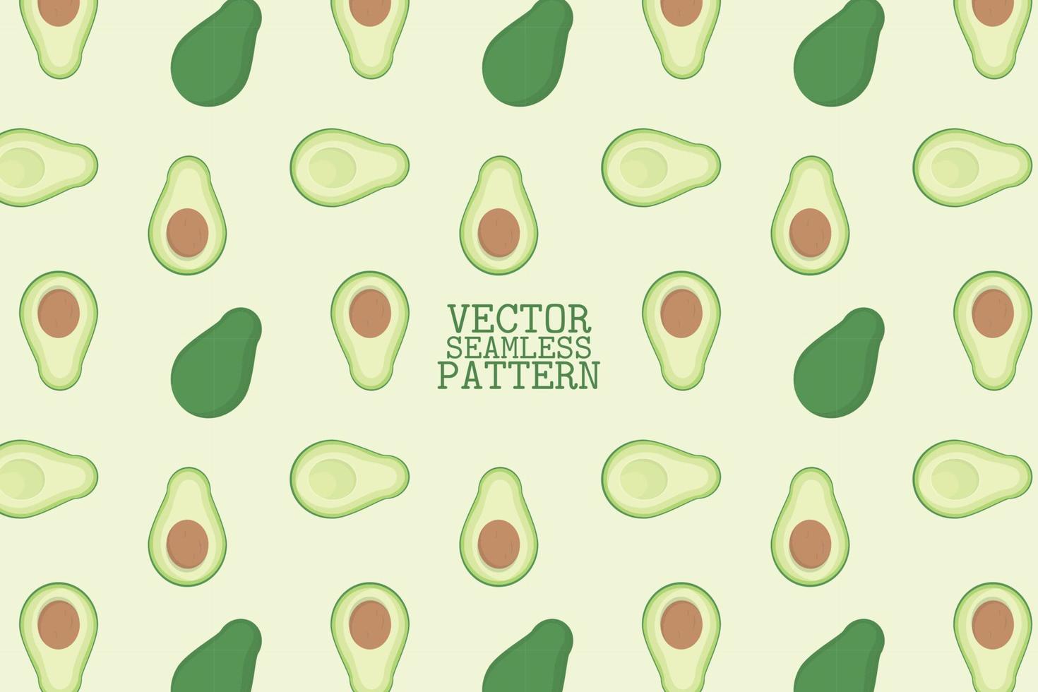avokado frukt söt grön vektor illustration sömlös upprepa mönster