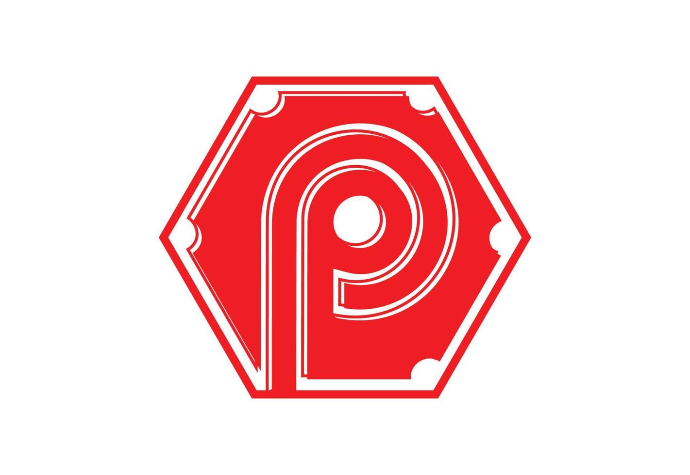 p-Brief-Logo und Icon-Design-Vorlage vektor