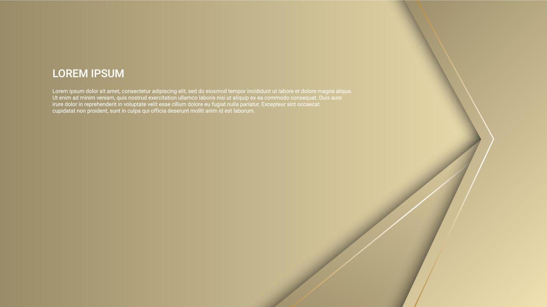 elegantes luxusgoldfarbenes hintergrunddesign vektor