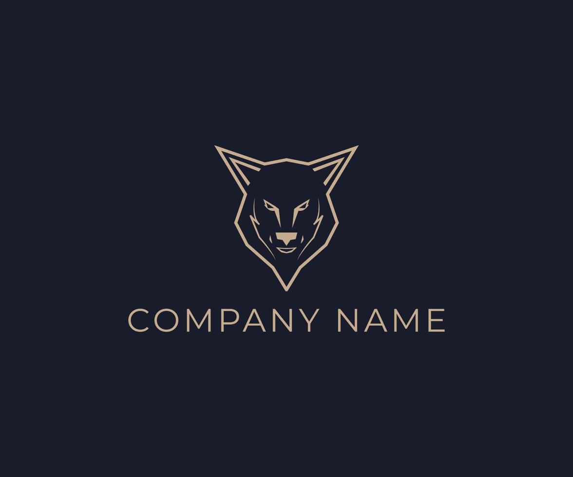 Wolf-Logo-Design vektor