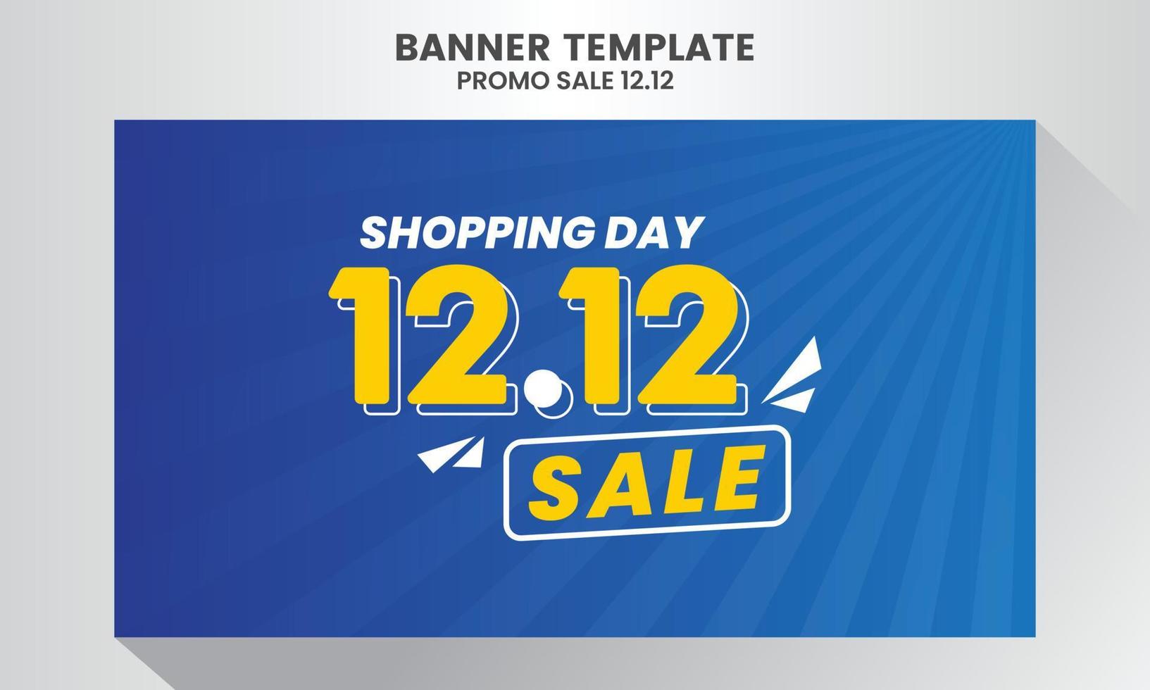 12.12 Einkaufstag Flash Sale Super Sale Banner Template Design Sonderangebot Rabatt vektor