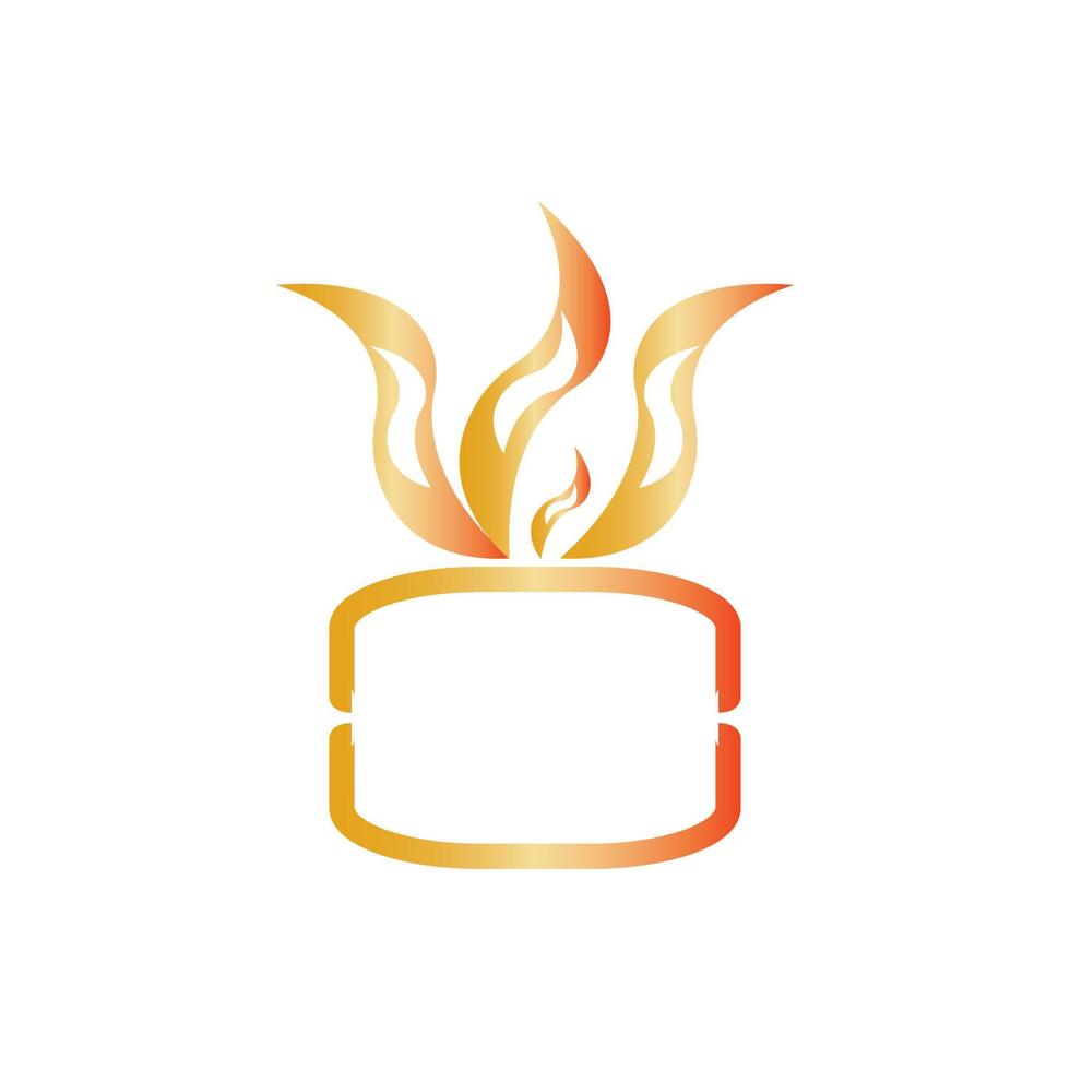 eld flamma ikon vektor
