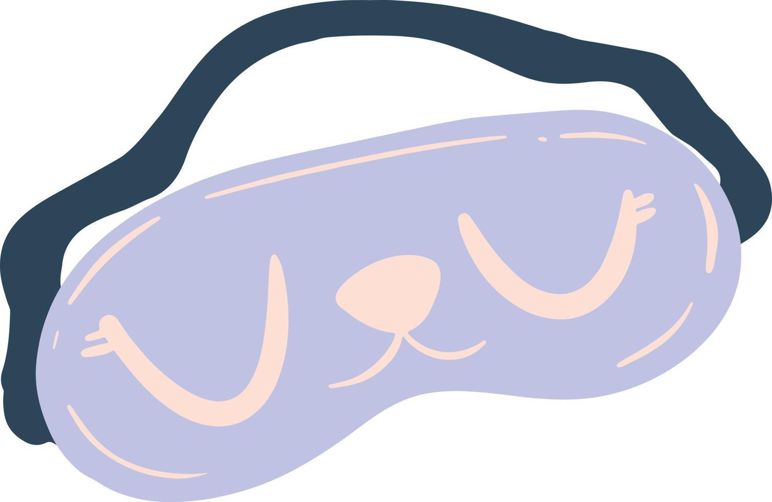 en söt sömn mask illustration vektor