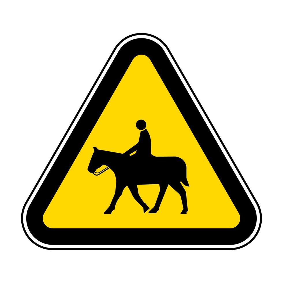 Pferdesymbolzeichen auf weißem Hintergrund vektor