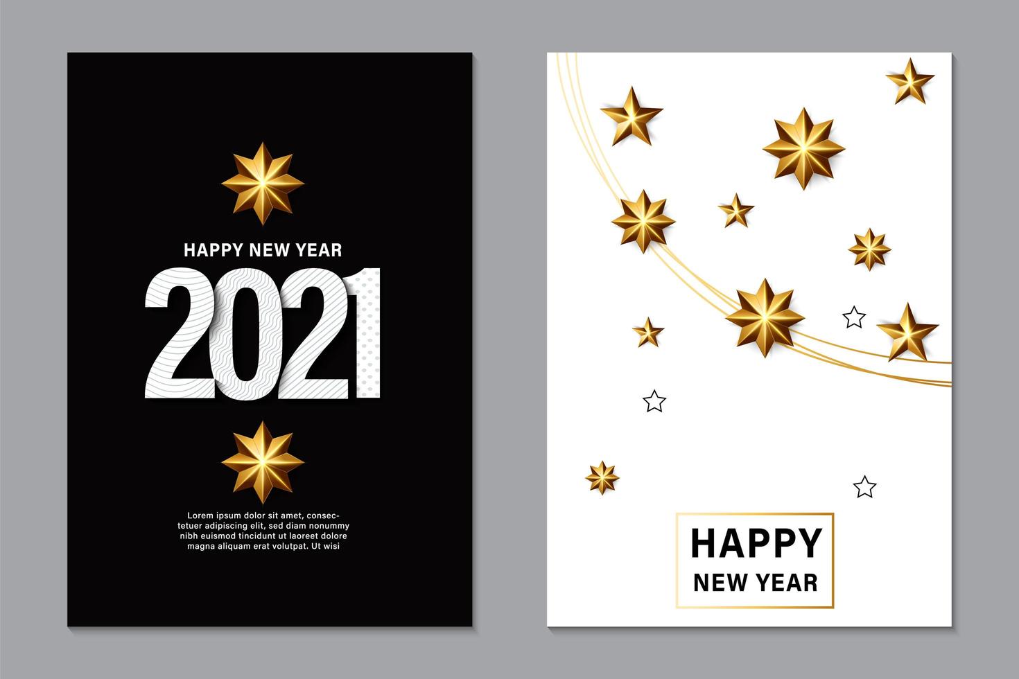 2021 nyårsbakgrund för gratulationskort vektor