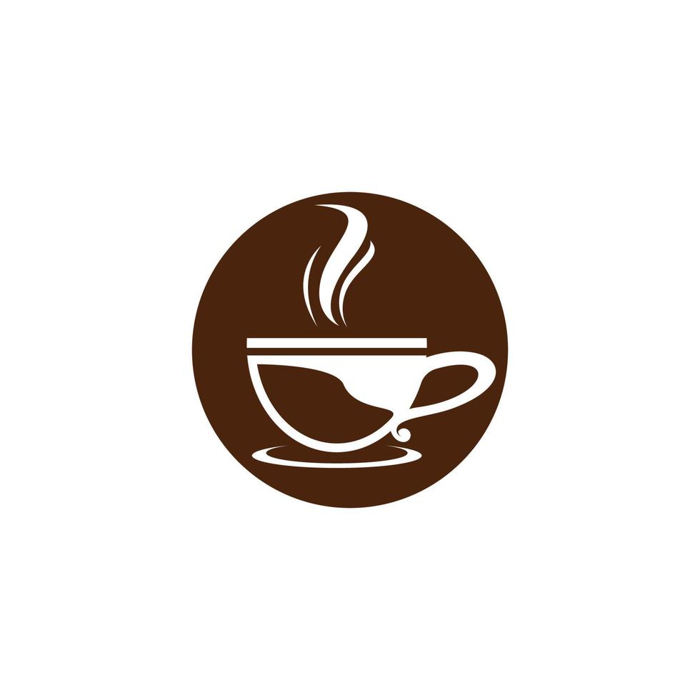 kaffekopp symbol vektor ikon