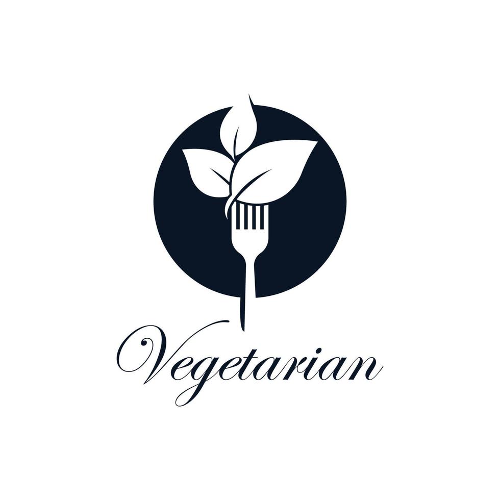 Vektorsymbol für vegetarisches Essen vektor