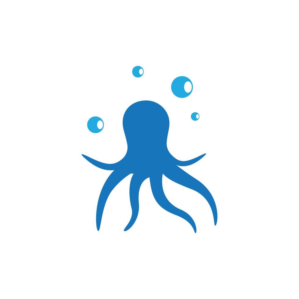 bläckfisk symbol vektor ikon illustration