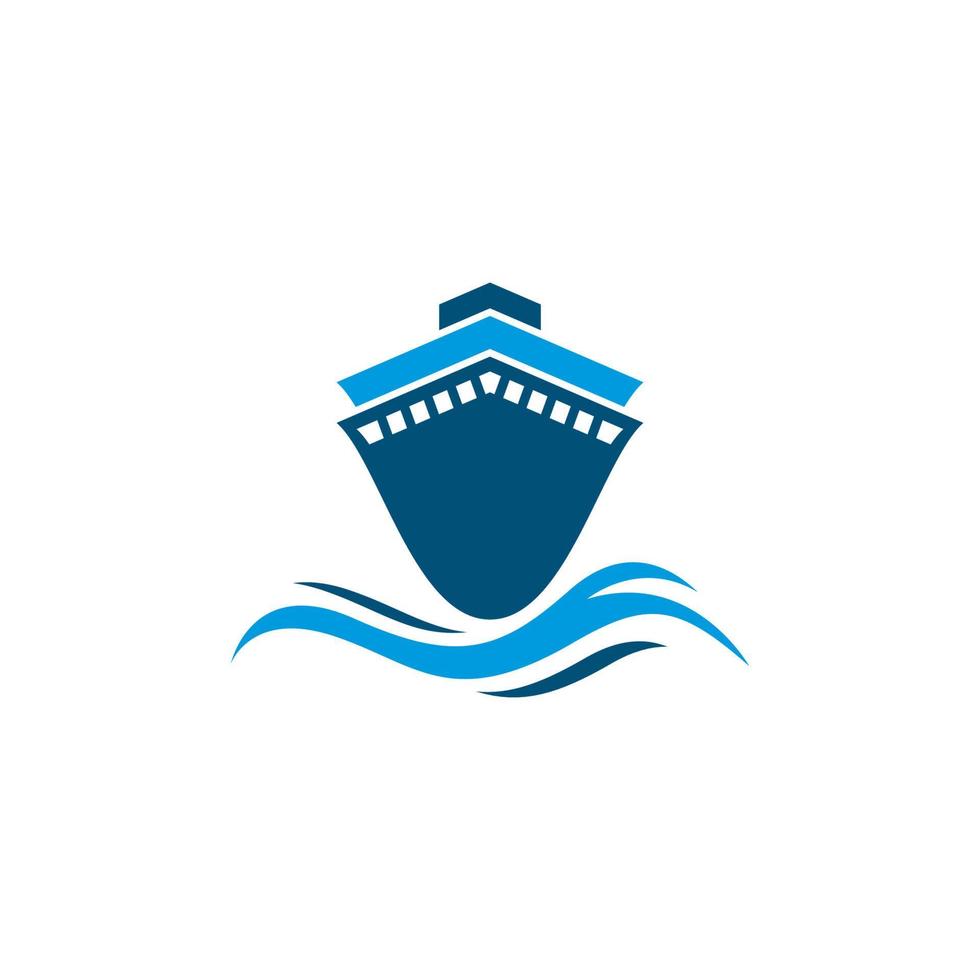 kryssning fartyg symbol vektor ikon illustration