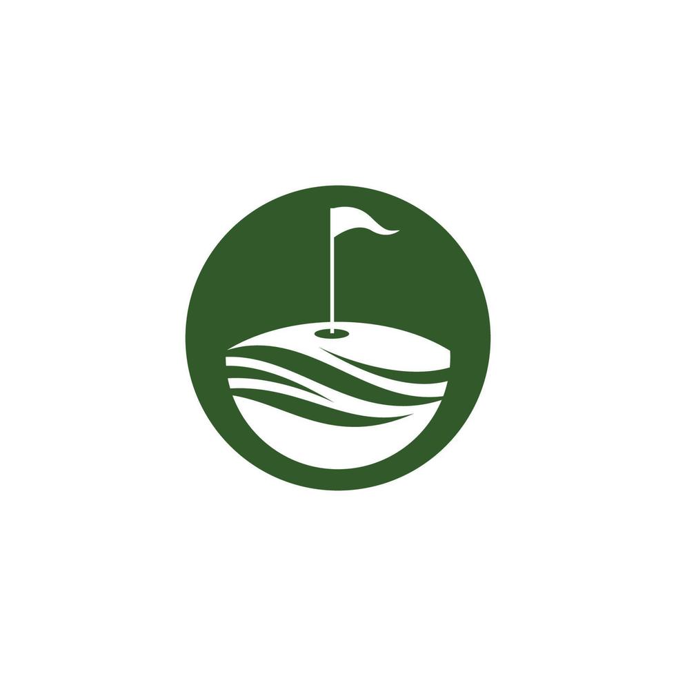 golf symbol vektor ikon illustration