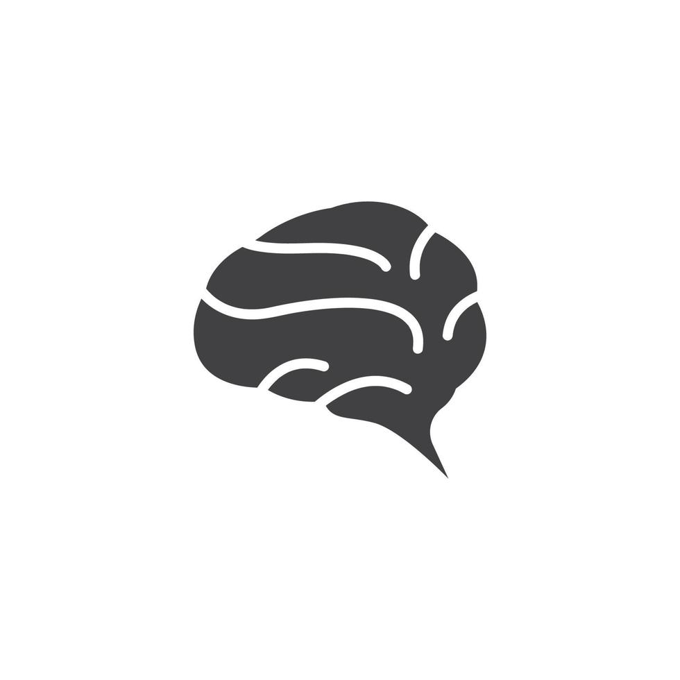 Gehirn-Symbol-Vektor-Symbol-Illustration vektor