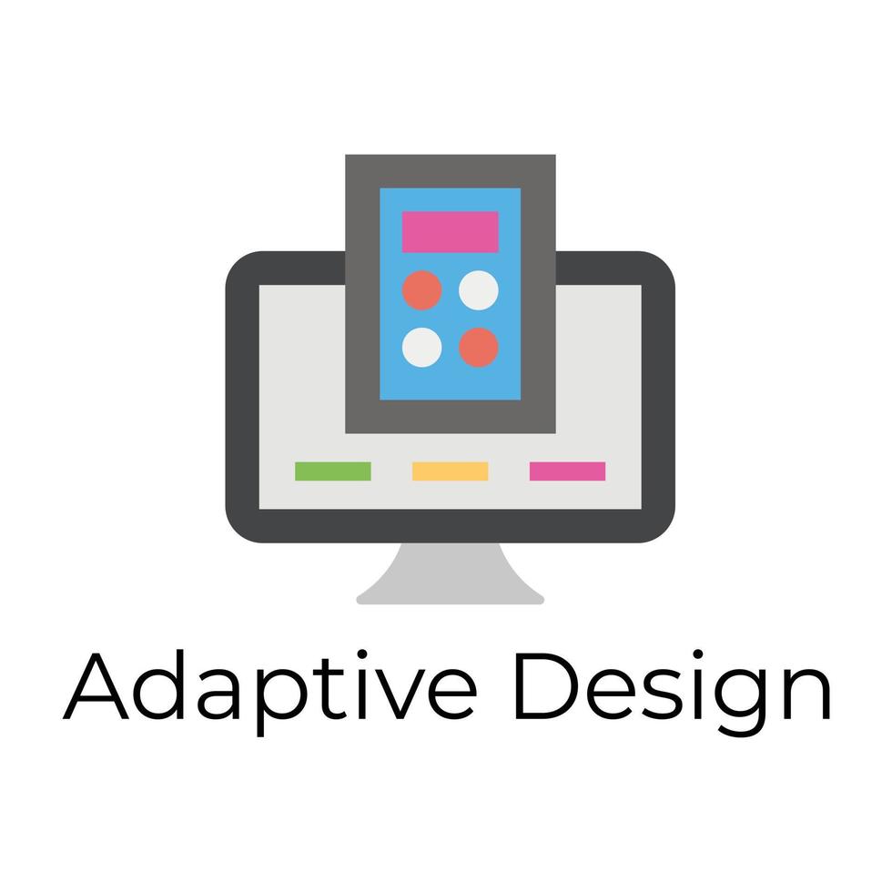 trendiges adaptives Design vektor