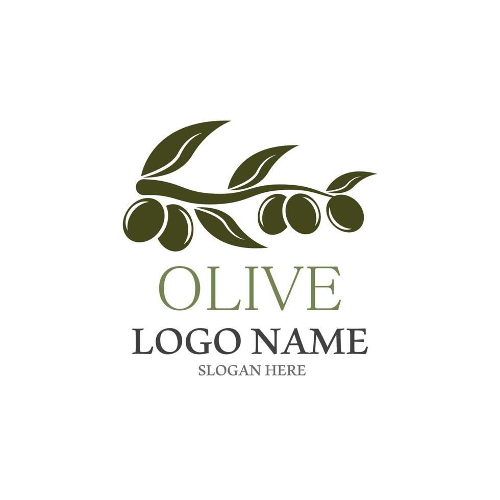 extra natives Olivenöl Logo Design Vektor Illustration