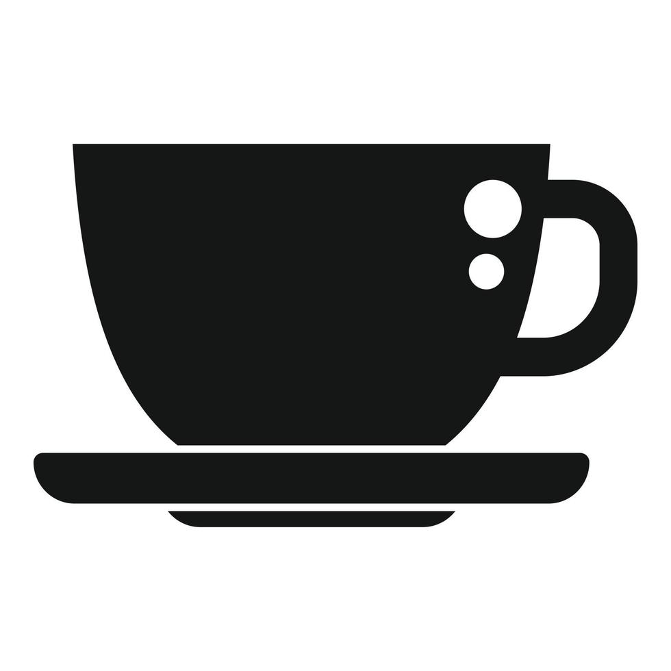 Morgenkaffeetasse Symbol einfacher Vektor. Arbeitszeit vektor