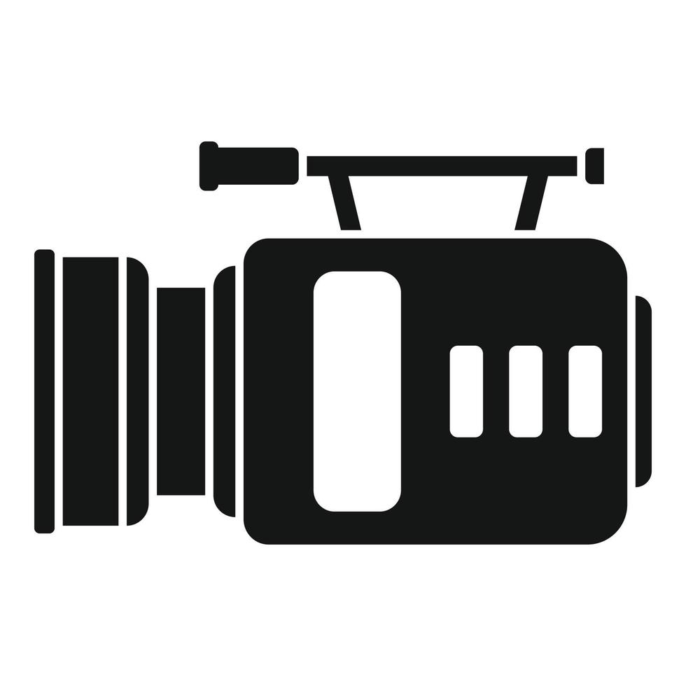 TV-Camcorder-Symbol einfacher Vektor. Videokamera vektor