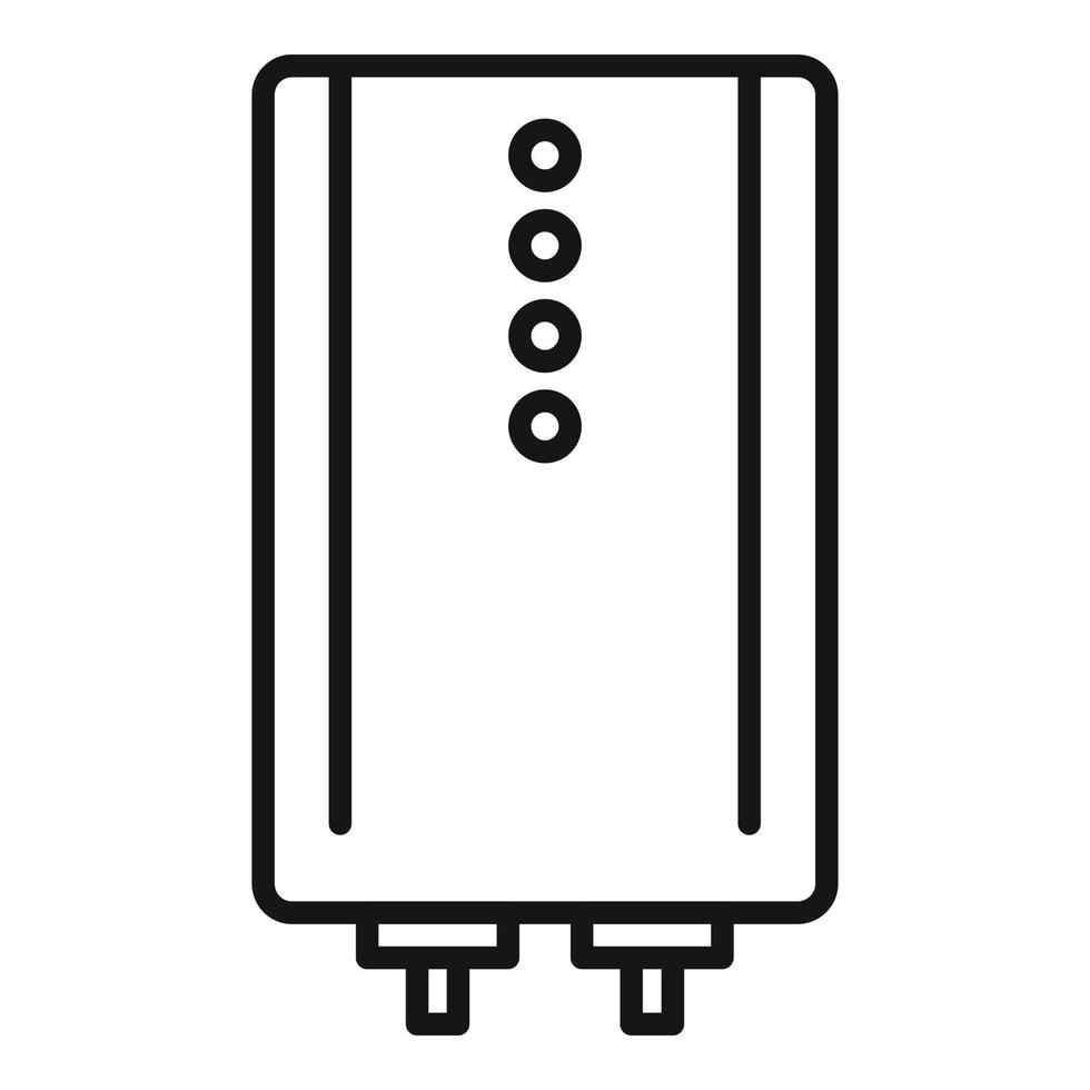 Umrissvektor für mobile Powerbank-Symbole. Handy-Akku vektor