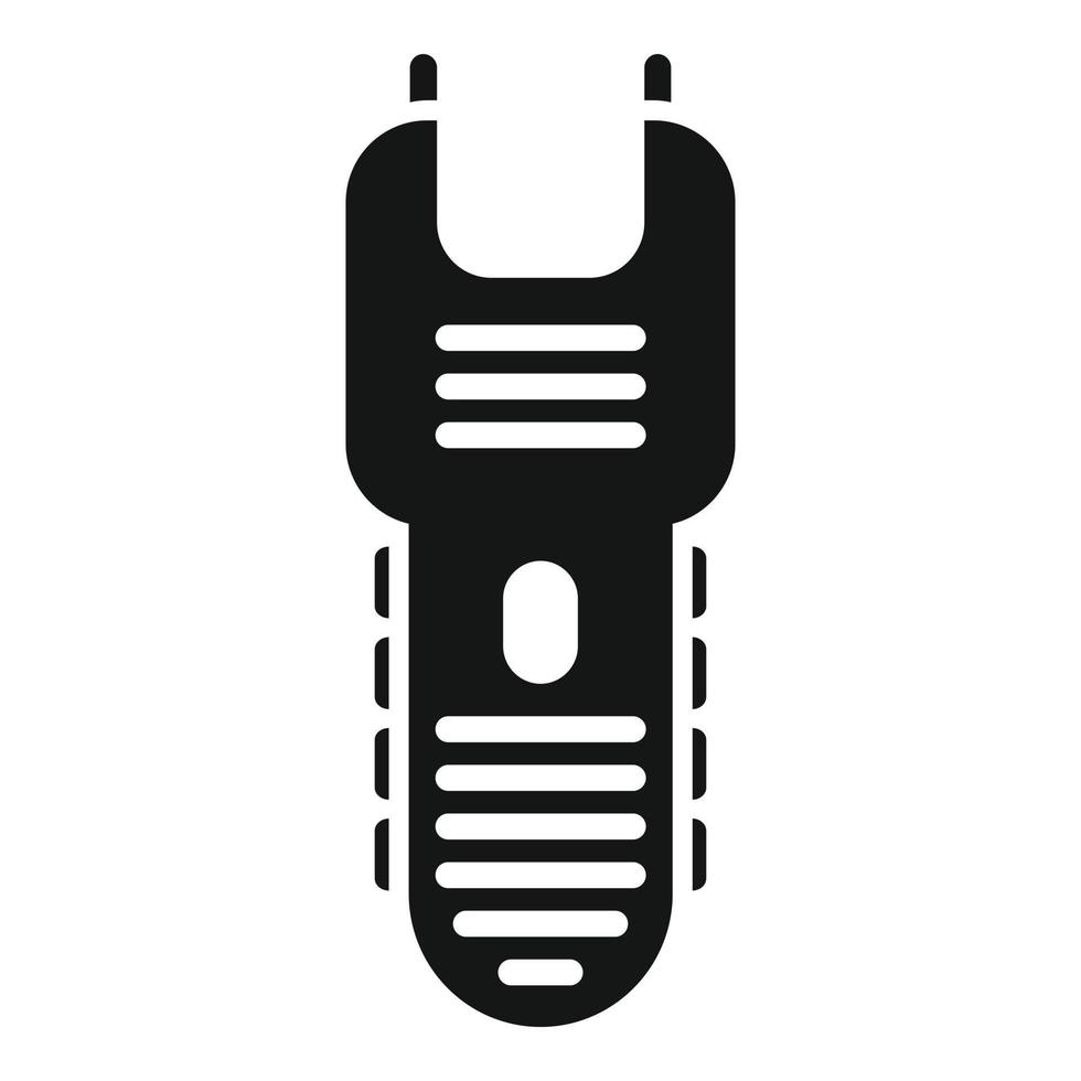 Schock-Taser-Symbol einfacher Vektor. Waffe betäuben vektor