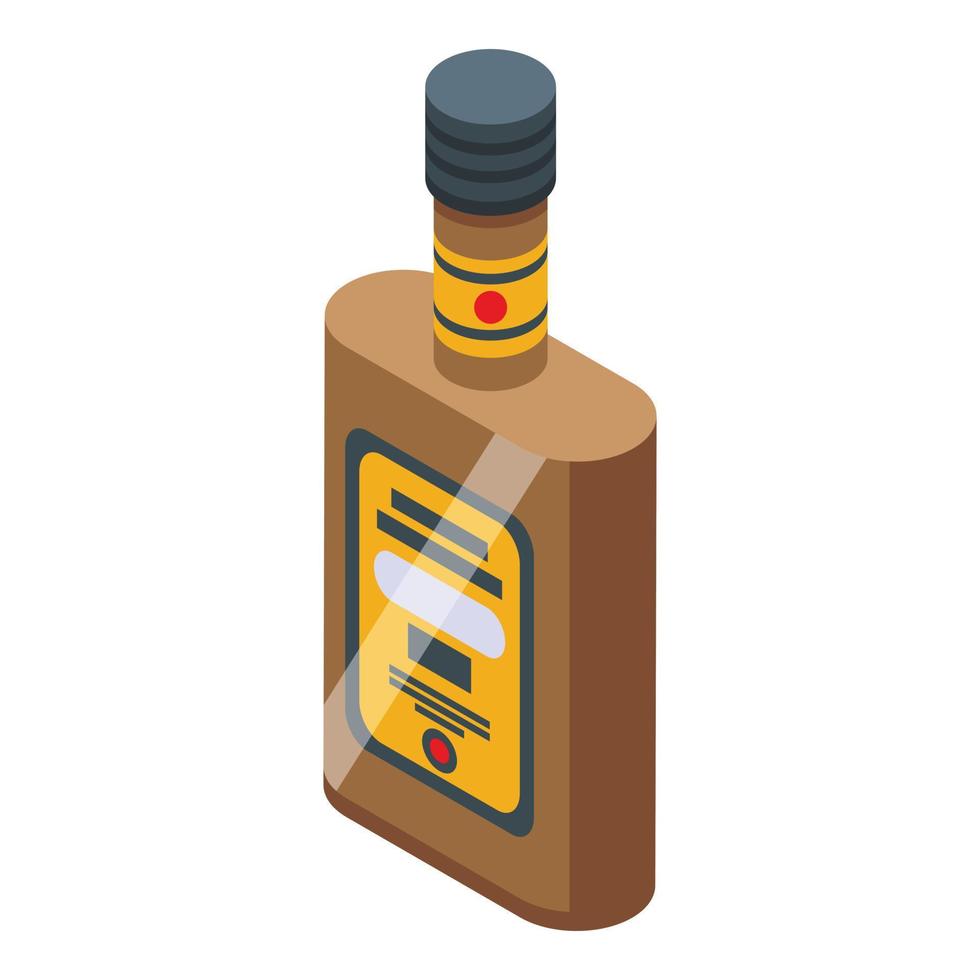 alkohol flaska ikon isometrisk vektor. österrikiska mat vektor