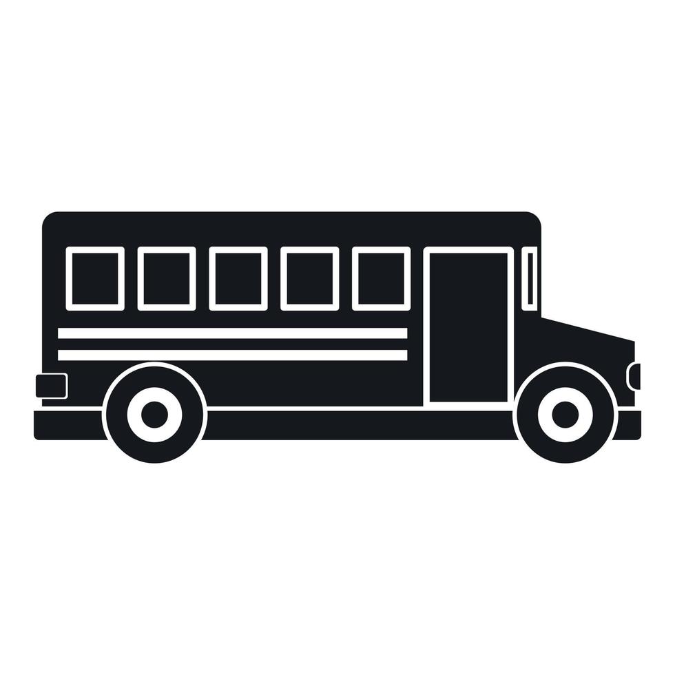 Schulbus-Symbol, einfacher Stil vektor