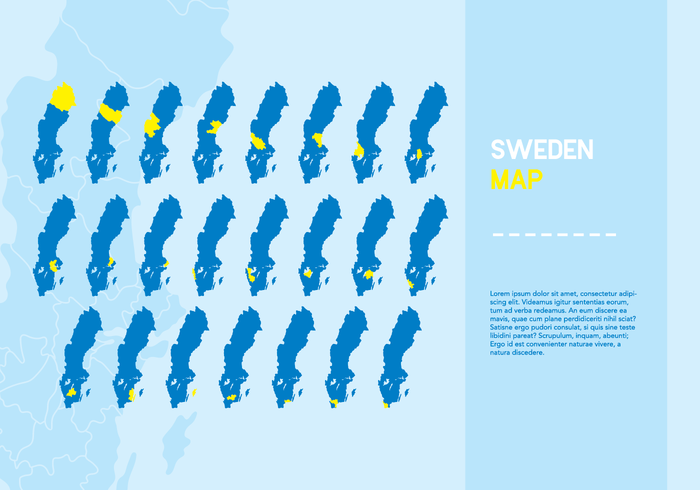 Schweden Karte Vektor