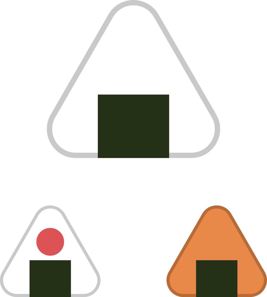 Onigiri, Vektorsymbole. vektor