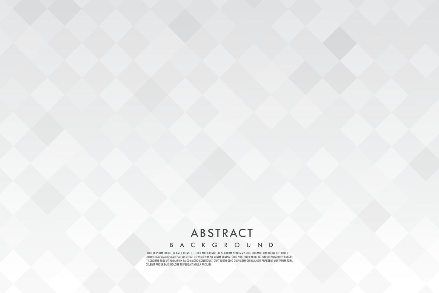 Vektor quadratischer grauer und weißer Farbverlauf abstrakter Hintergrund. Banner-Design