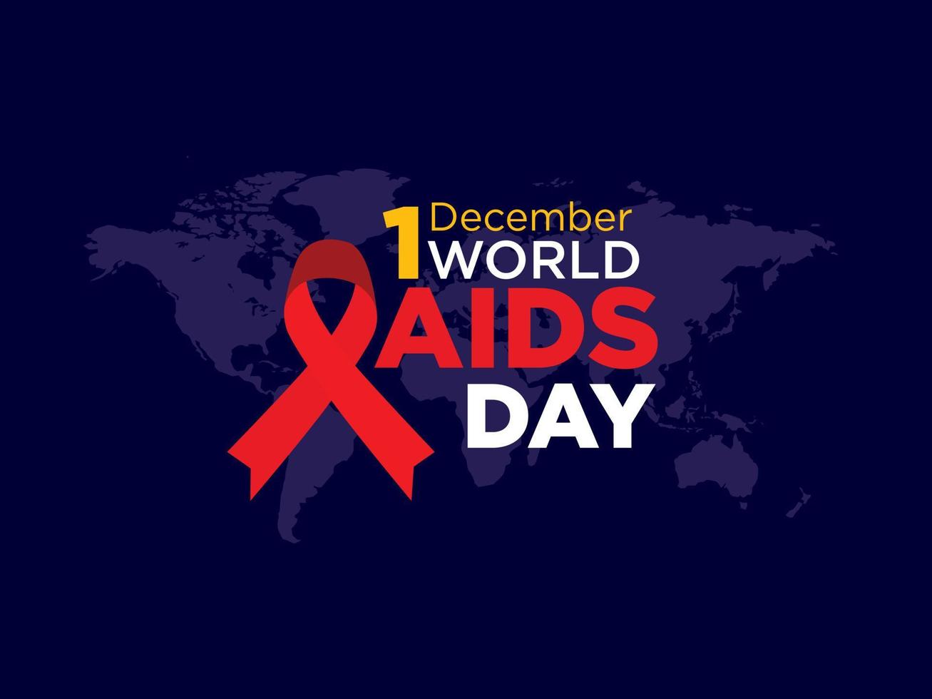 Welt-AIDS-Tag. aids-tag mit rotem bandkonzept. Aids-Bewusstseins-Icon-Design für Poster, Banner, T-Shirt. Vektor-Illustration isoliert auf weißem Hintergrund. vektor