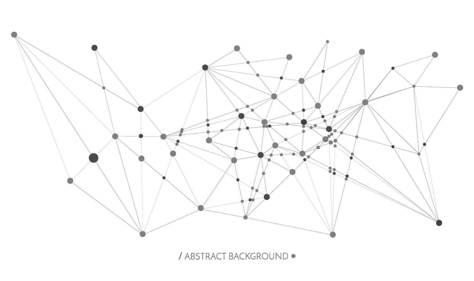 nätverk bakgrund. anslutningar med prickar och rader. vektor illustration