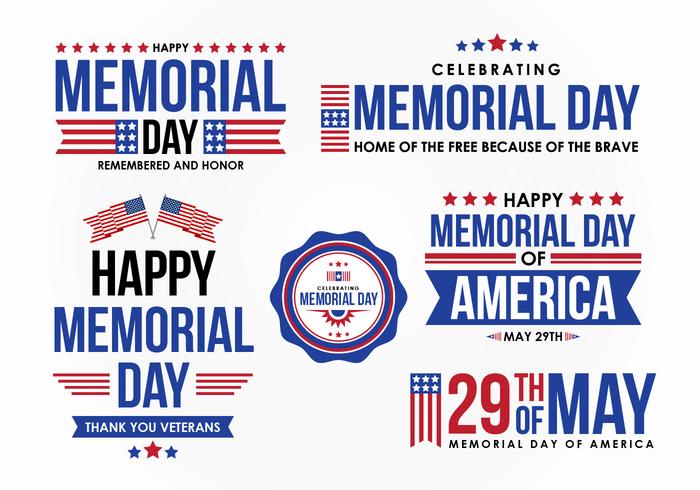 Memorial Day Vector Design Element