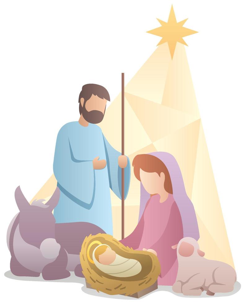 nativity scen design vektor
