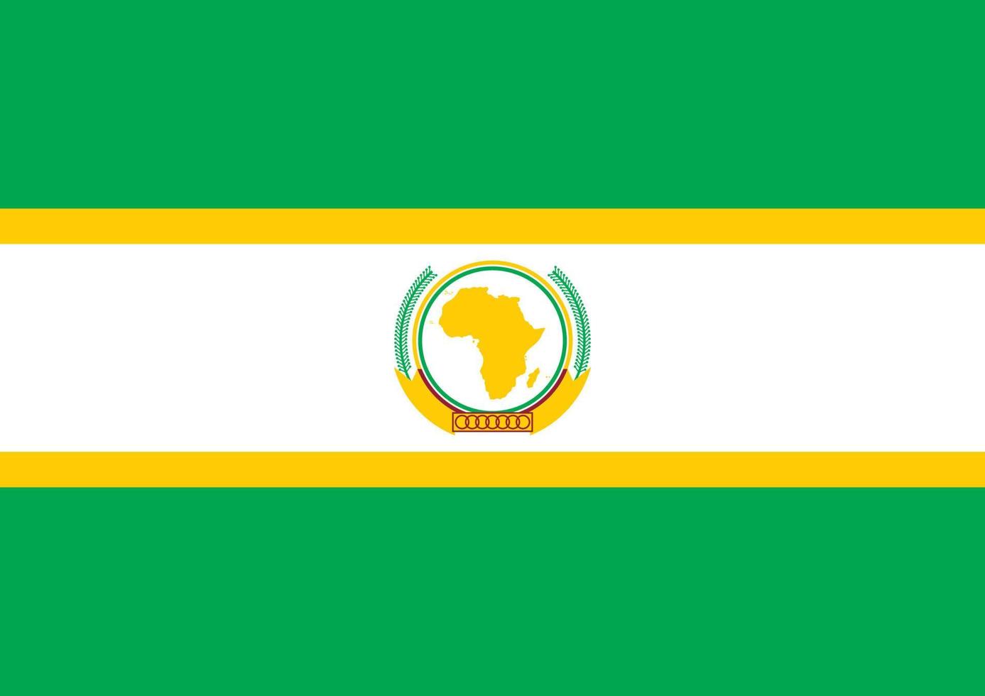 flagge der afrikanischen union vektor