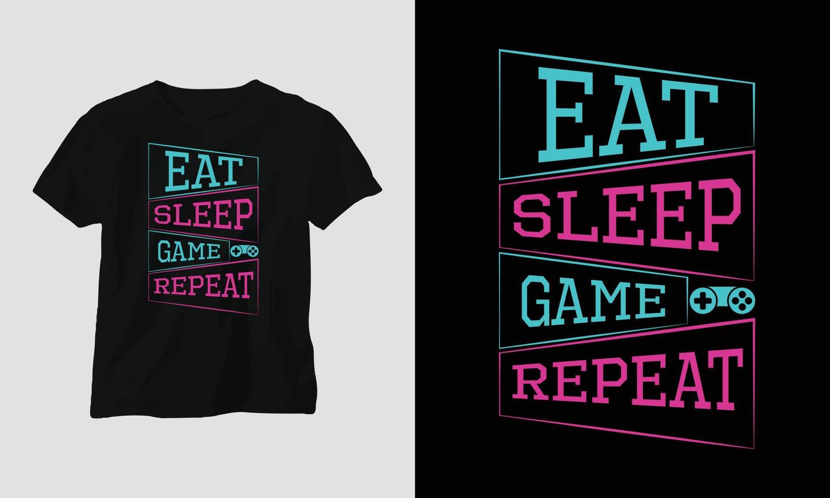 Gaming-Svg-T-Shirt und Bekleidungsdesign vektor