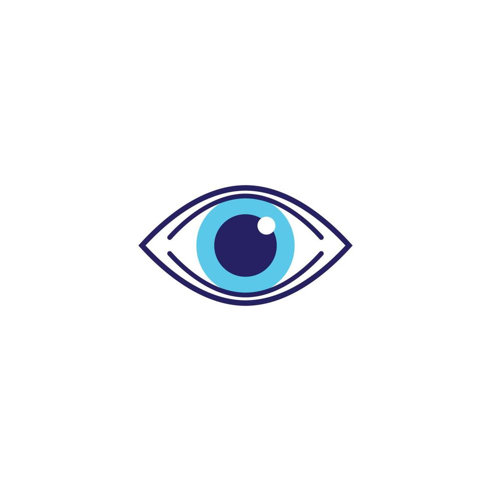 Auge-Symbol-Vektor-Illustration-design vektor