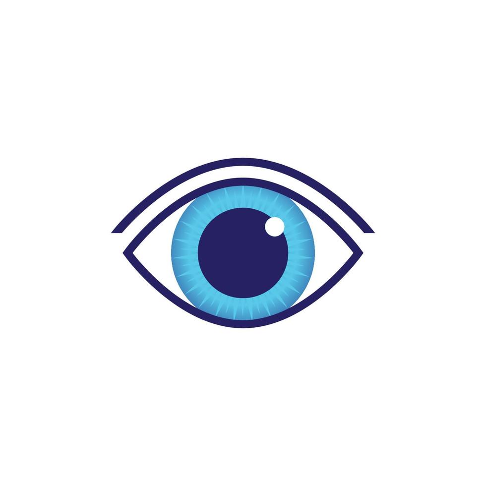 Auge-Symbol-Vektor-Illustration-design vektor