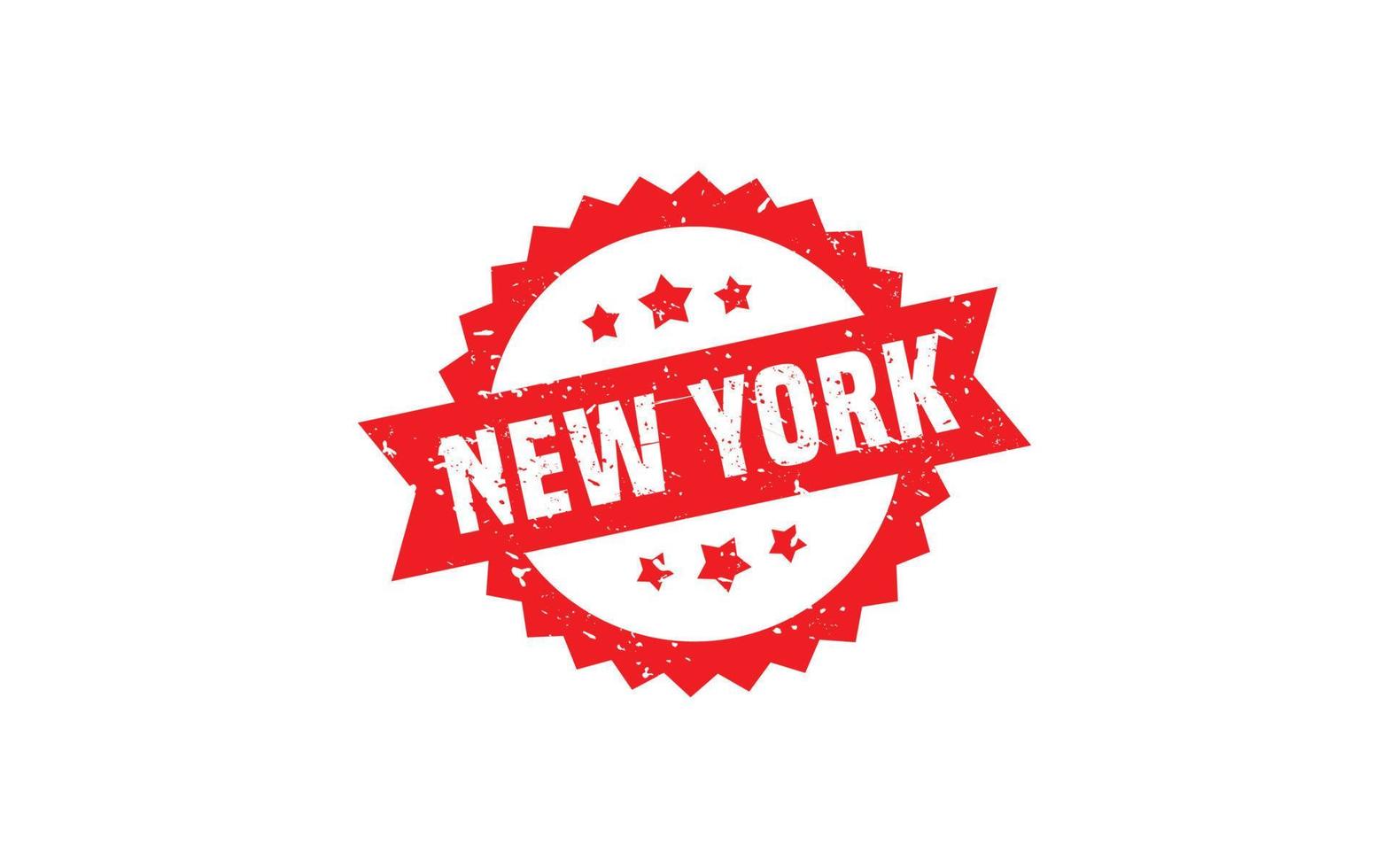 New York Stempel Textur mit Grunge-Stil auf weißem Hintergrund vektor