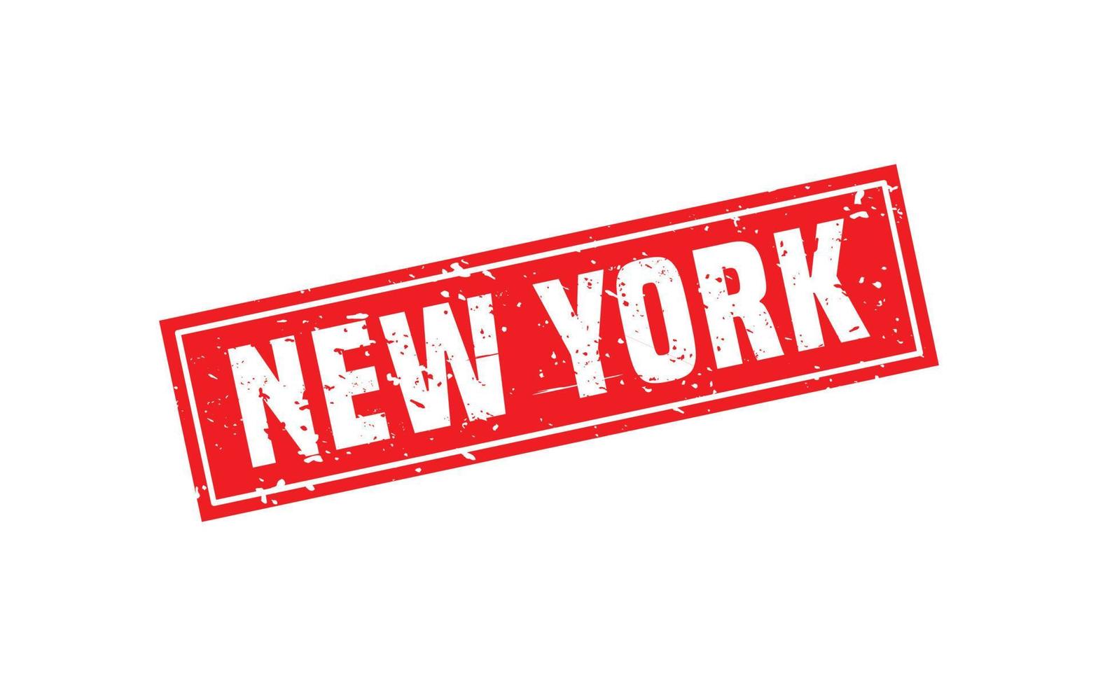 New York Stempel Textur mit Grunge-Stil auf weißem Hintergrund vektor