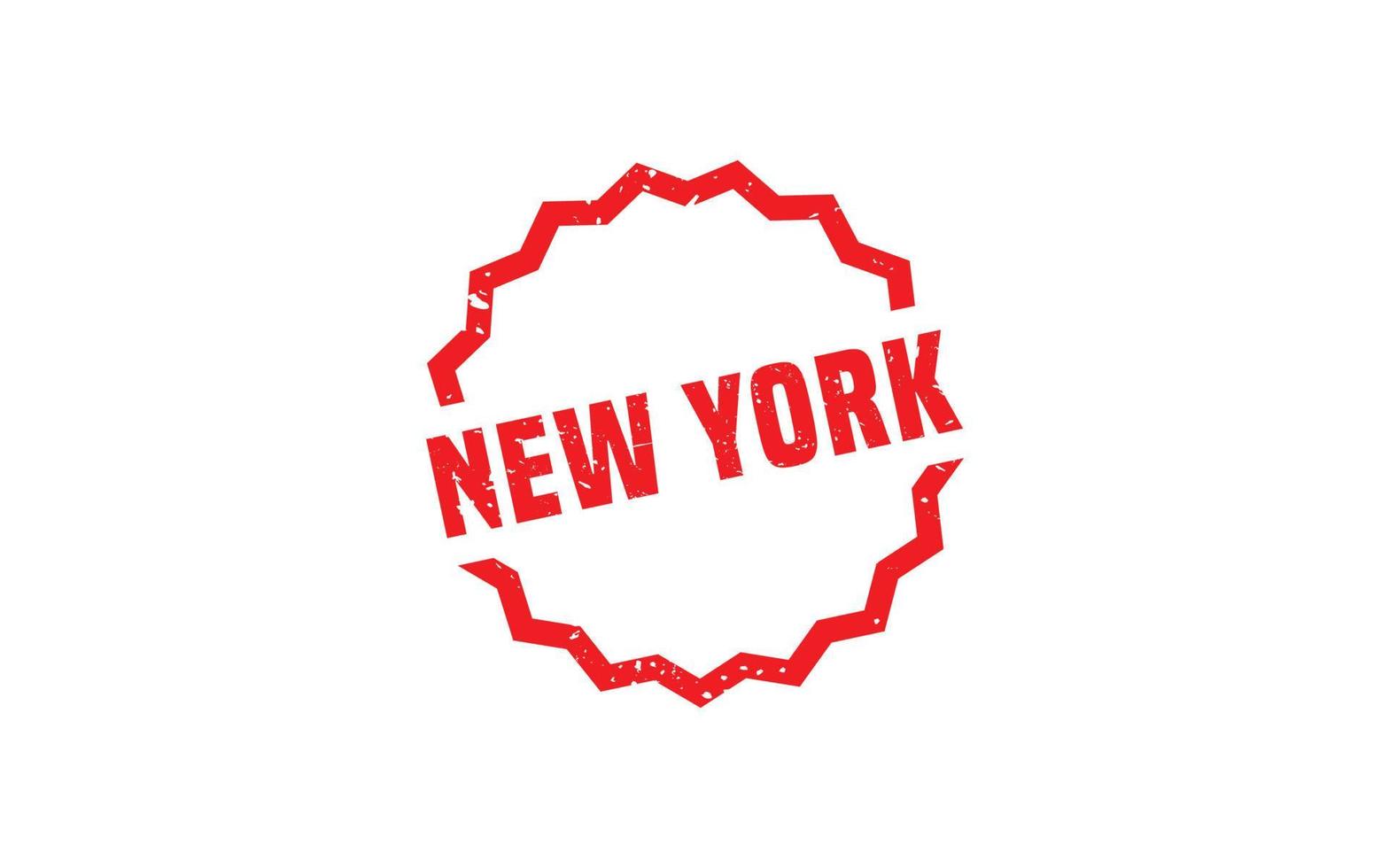 New York Stempel Textur mit Grunge-Stil auf weißem Hintergrund vektor