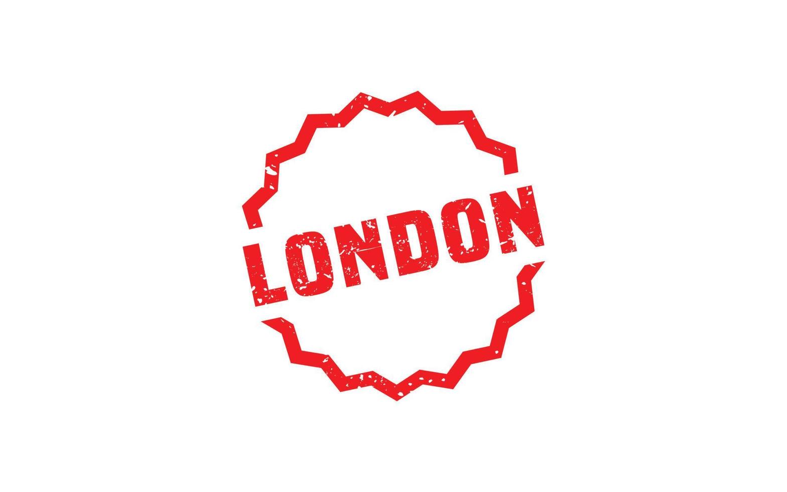 London Stempel Textur mit Grunge-Stil auf weißem Hintergrund vektor