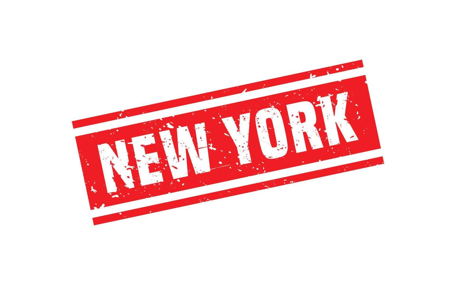 New York Stempel Textur mit Grunge-Stil auf weißem Hintergrund vektor