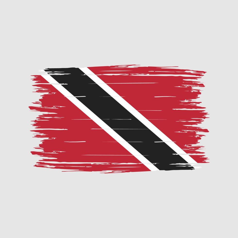 trinidad och tobago flaggborste vektor