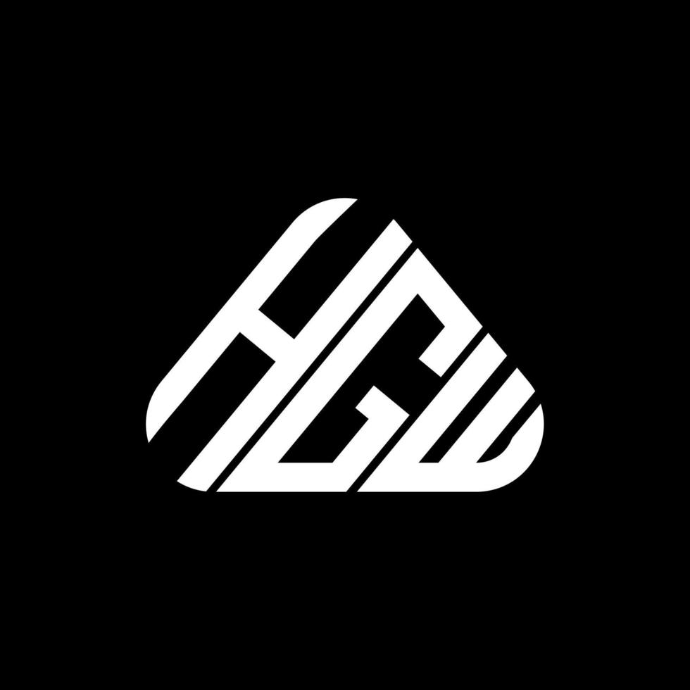 hgw brev logotyp kreativ design med vektor grafisk, hgw enkel och modern logotyp.