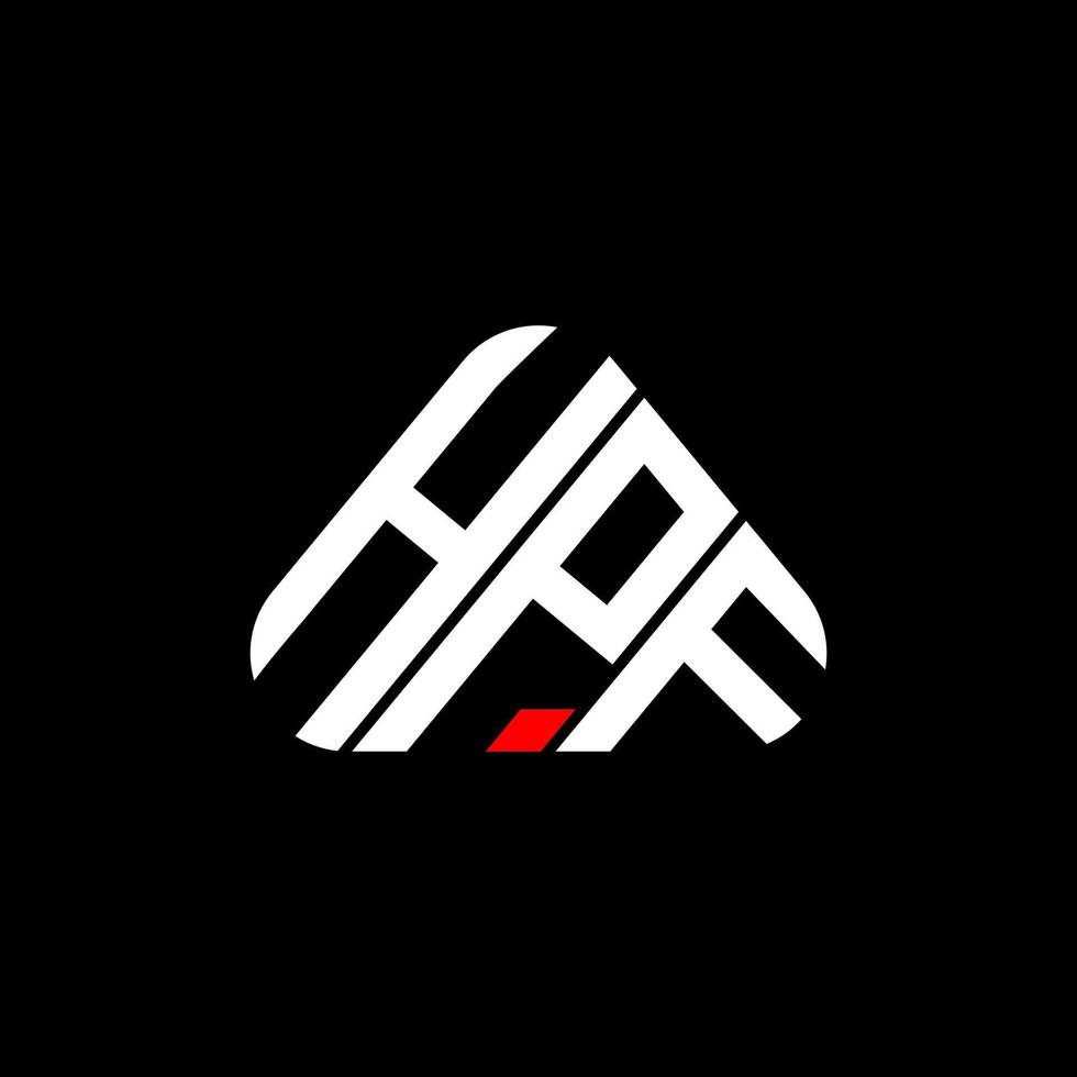 hpf brev logotyp kreativ design med vektor grafisk, hpf enkel och modern logotyp.