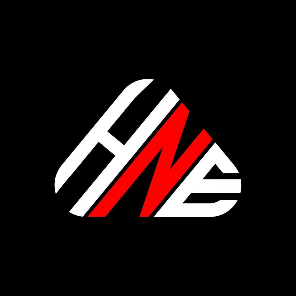 hne buchstabe logo kreatives design mit vektorgrafik, hne einfaches und modernes logo. vektor