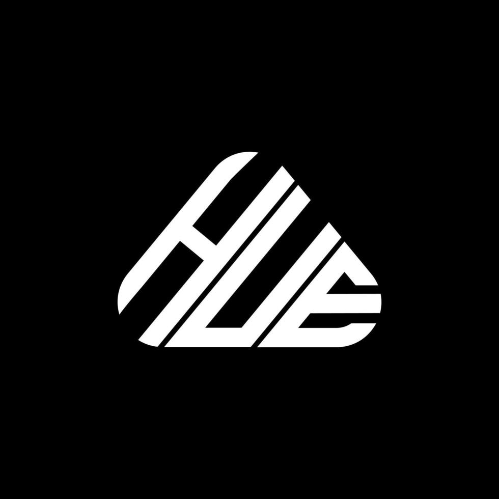 hue letter logo kreatives design mit vektorgrafik, hue einfaches und modernes logo. vektor