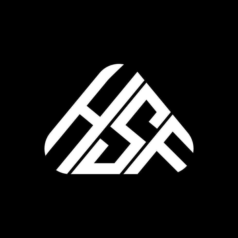 hsf brev logotyp kreativ design med vektor grafisk, hsf enkel och modern logotyp.