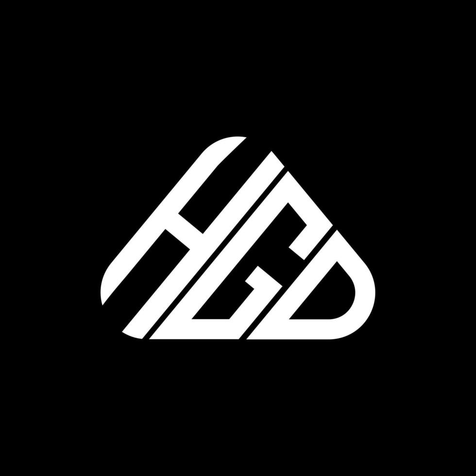 hgd brev logotyp kreativ design med vektor grafisk, hgd enkel och modern logotyp.